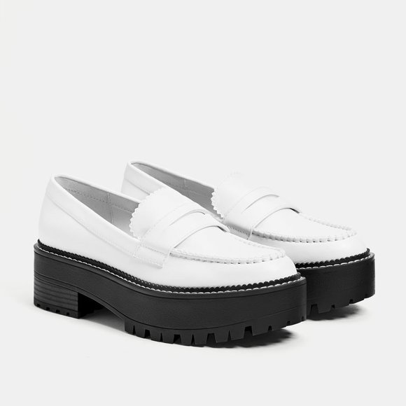 red tape leather sandals